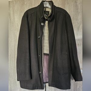 London Fog men's coat, size L , color black